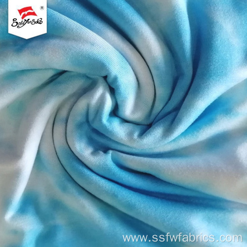 Soft Comfortable Jersey Knit Rayon Tie Dye Fabric